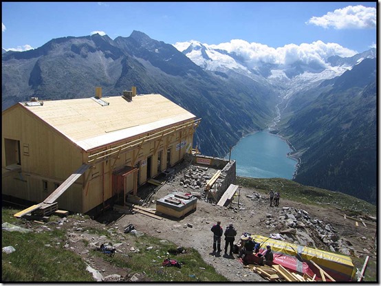 Olperer-Hut-under-construction 2615-Hut-under-construction-2