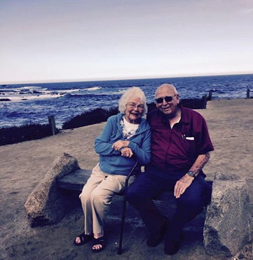 Mom and Dad along 17 mile drive