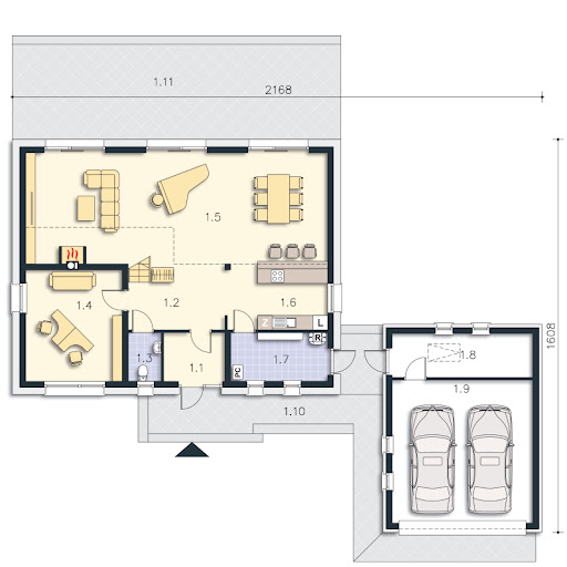 Lund DCP370 - Rzut parteru