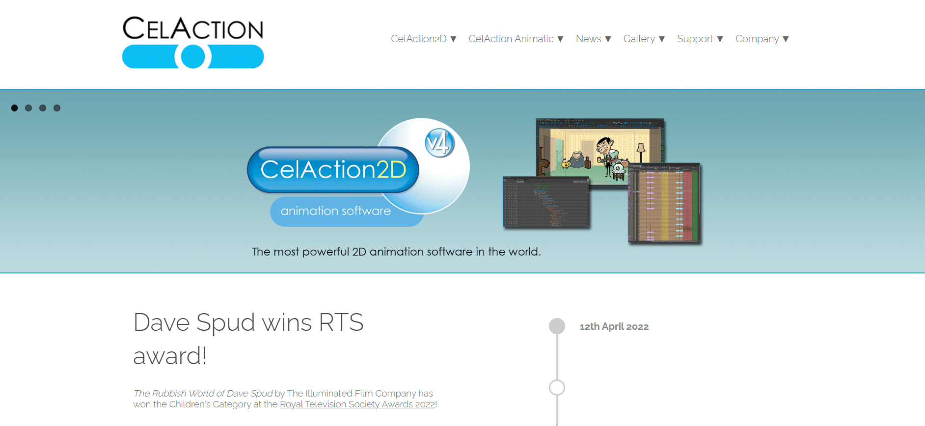 Calaction 2D.  Beste gratis 2D-animatiesoftware