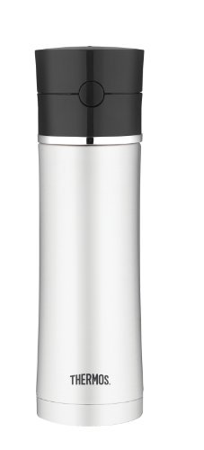 Thermos 18-Ounce Stainless Steel Hydration Bottle, Black