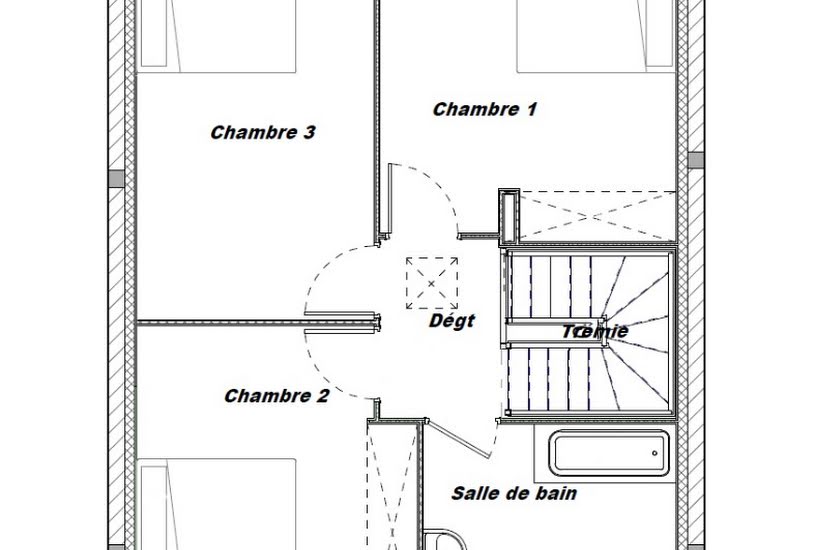 Vente Terrain + Maison - Terrain : 213m² - Maison : 97m² à Les Alluets-le-Roi (78580) 