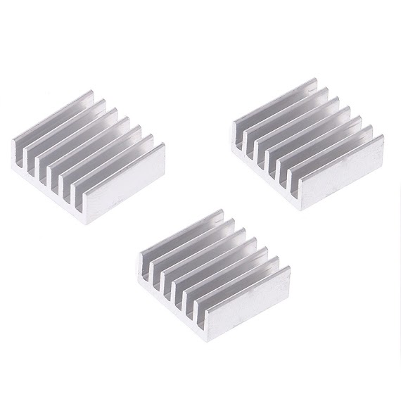 Bộ 12 Miếng Tản Nhiệt Bằng Bạc 14X14X6Mm