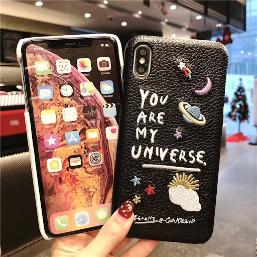 Title 11, Apple compatible Leather Phone Case Embroidery ...
