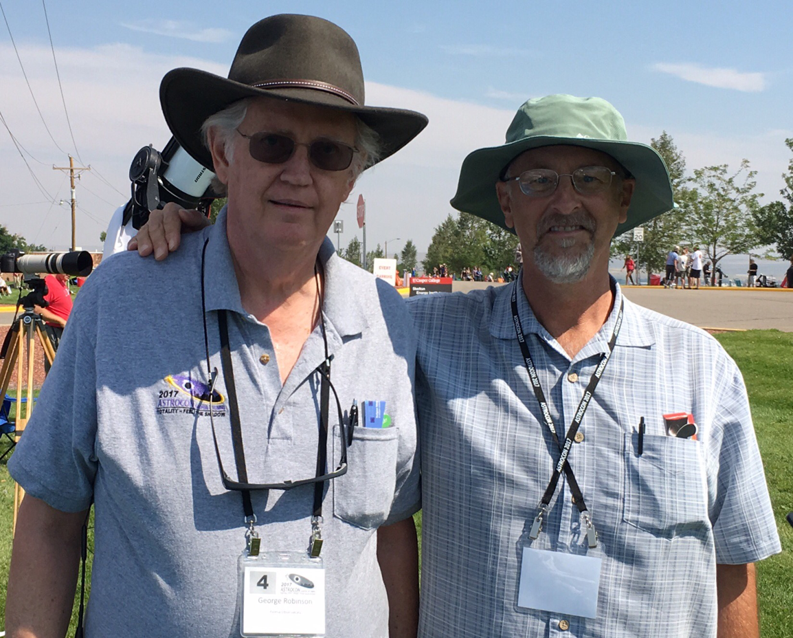 Resident Astronomer George with Searching for Gravity Waves, Dr. Gary