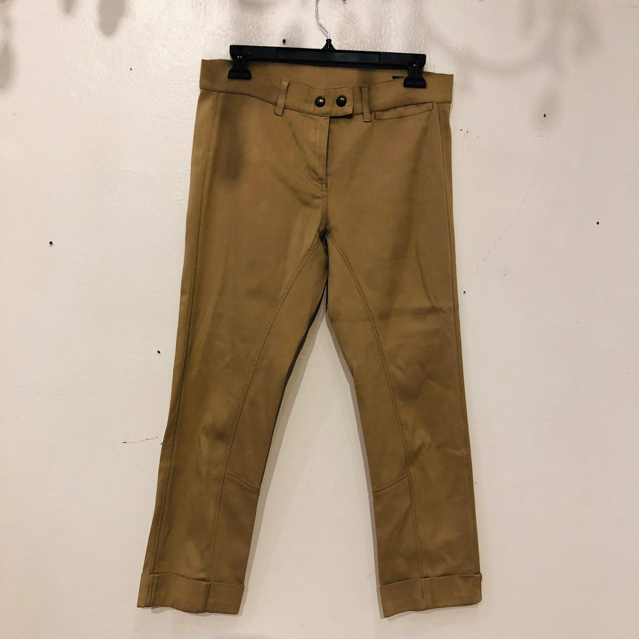 Alexander McQueen Tan Cropped Jodhpurs