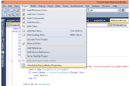 Cara Mengkoneksikan Project Aplikasi ke Database pada VISUAL STUDIO 2010