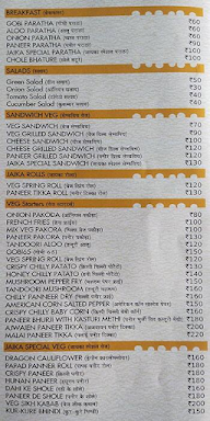 Jaika Dine In menu 1