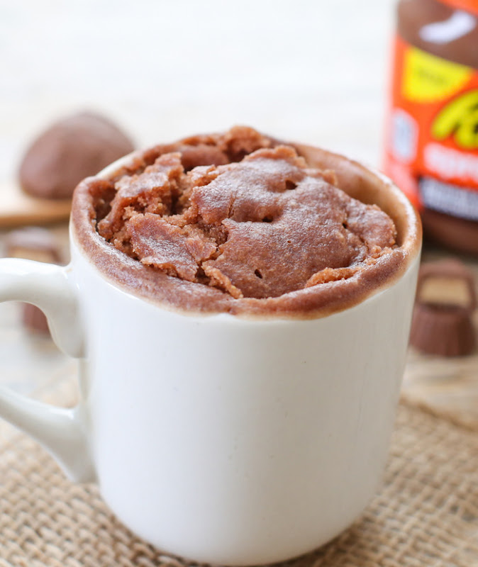 close-up photo of a mug cake