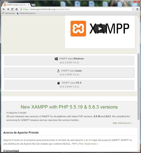 Descarga e instalacin de XAMPP (Apache, PHP, MySQL y phpMyAdmin)