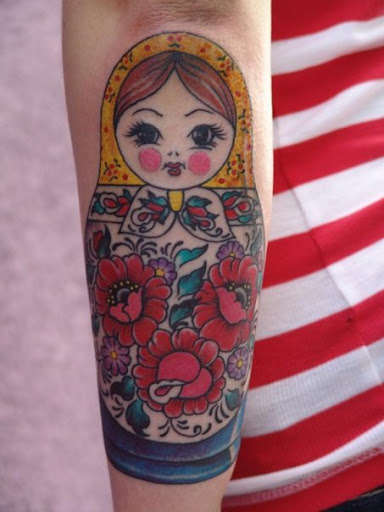 russian doll tattoo. Russian nesting dolls.