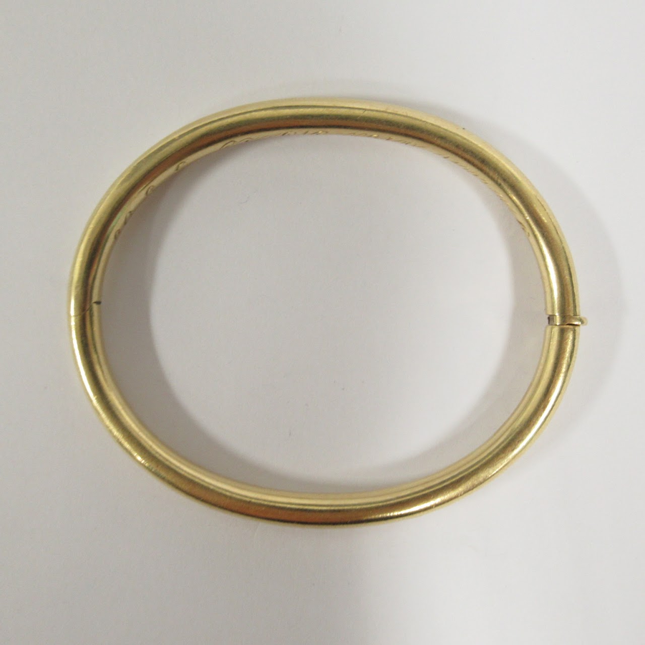 14K Gold Tubular Bracelet