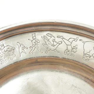 Sterling Silver Child's Circus Bowl & Plate