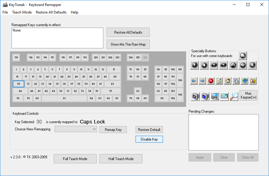 Włącz lub wyłącz klawisz Caps Lock w systemie Windows 10