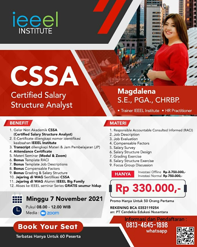 Certified Salary Structure Analyst Batch November 2021