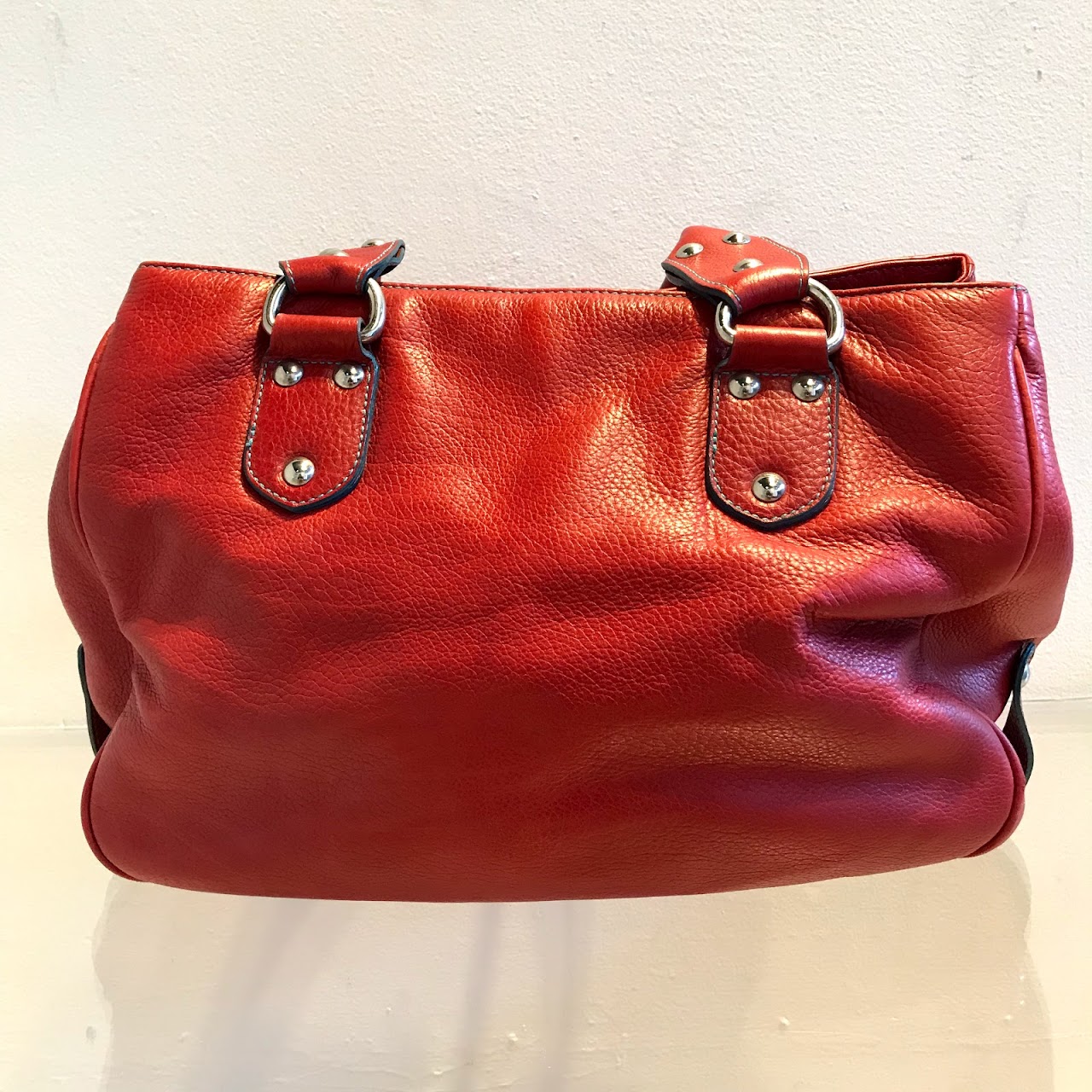 Suarez Red Leather Handbag