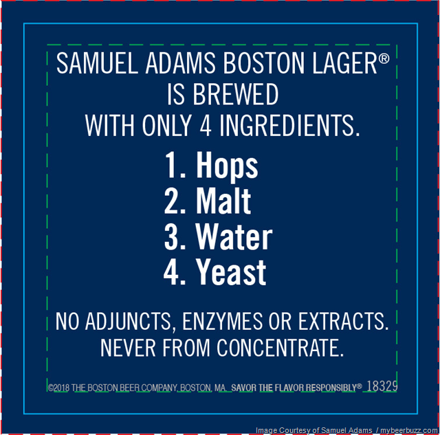 Samuel Adams Boston Lager - No Adjuncts