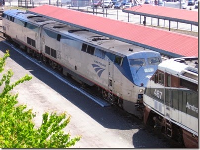 IMG_6052 Amtrak P42DC #55 at Union Station in Portland, Oregon on May 9, 2009