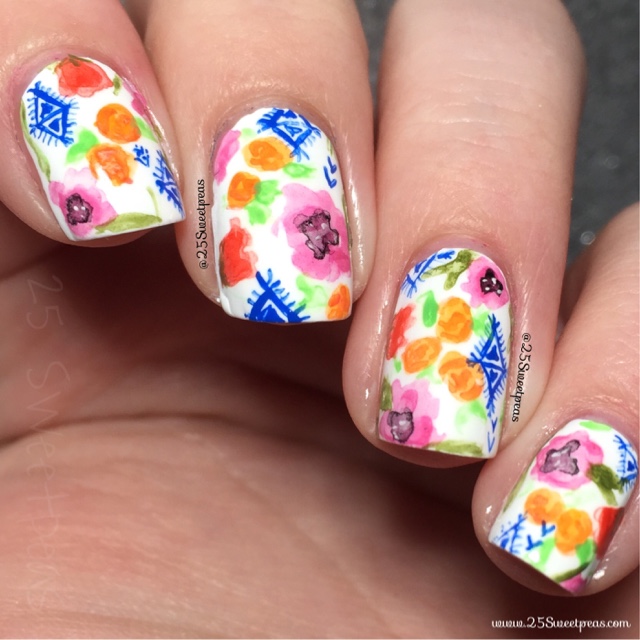 Fun with bright flowers! Do you all like to paint floral