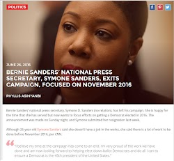 20160626_2000 Bernie Sanders National Press Secretary Symone Sanders Exits Campaign (Inquisitr).jpg