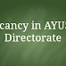 Vacancy in AYUSH Directorate