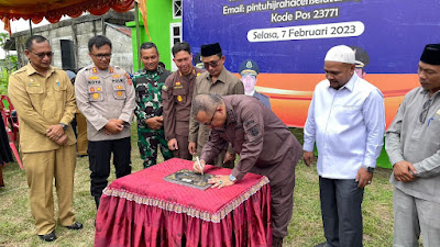 Kajati Aceh Resmikan Balai Rehab Napza Adhyaksa Kejari Aceh Selatan