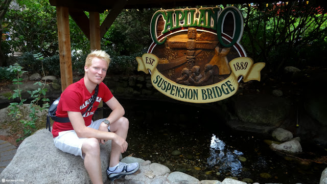 matt at the Capilano Suspension Bridge in North Vancouver, Canada 