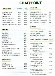 Chai Point menu 1