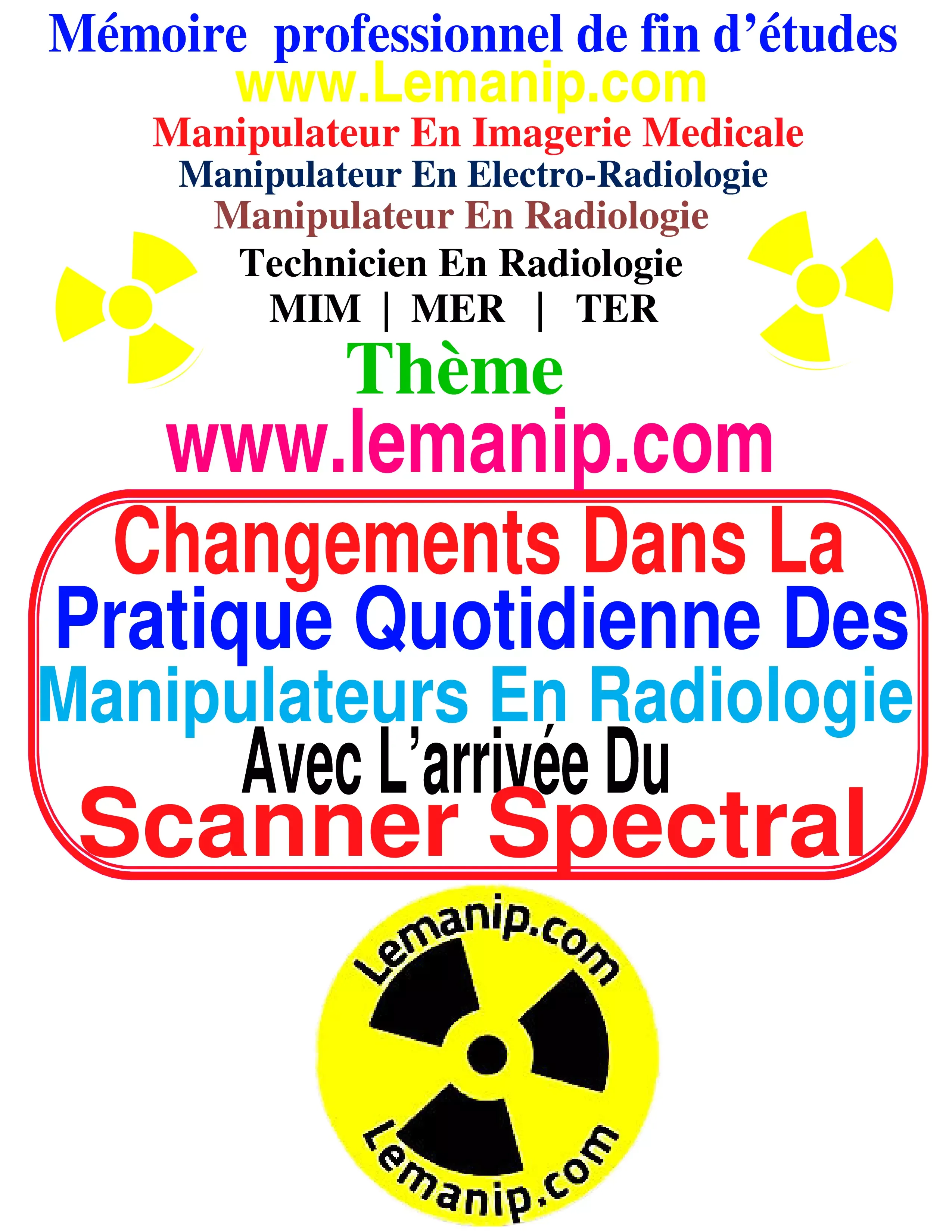 Mémoire Manipulateur En Radiologie 60