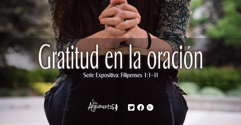 Gratitud en la oración