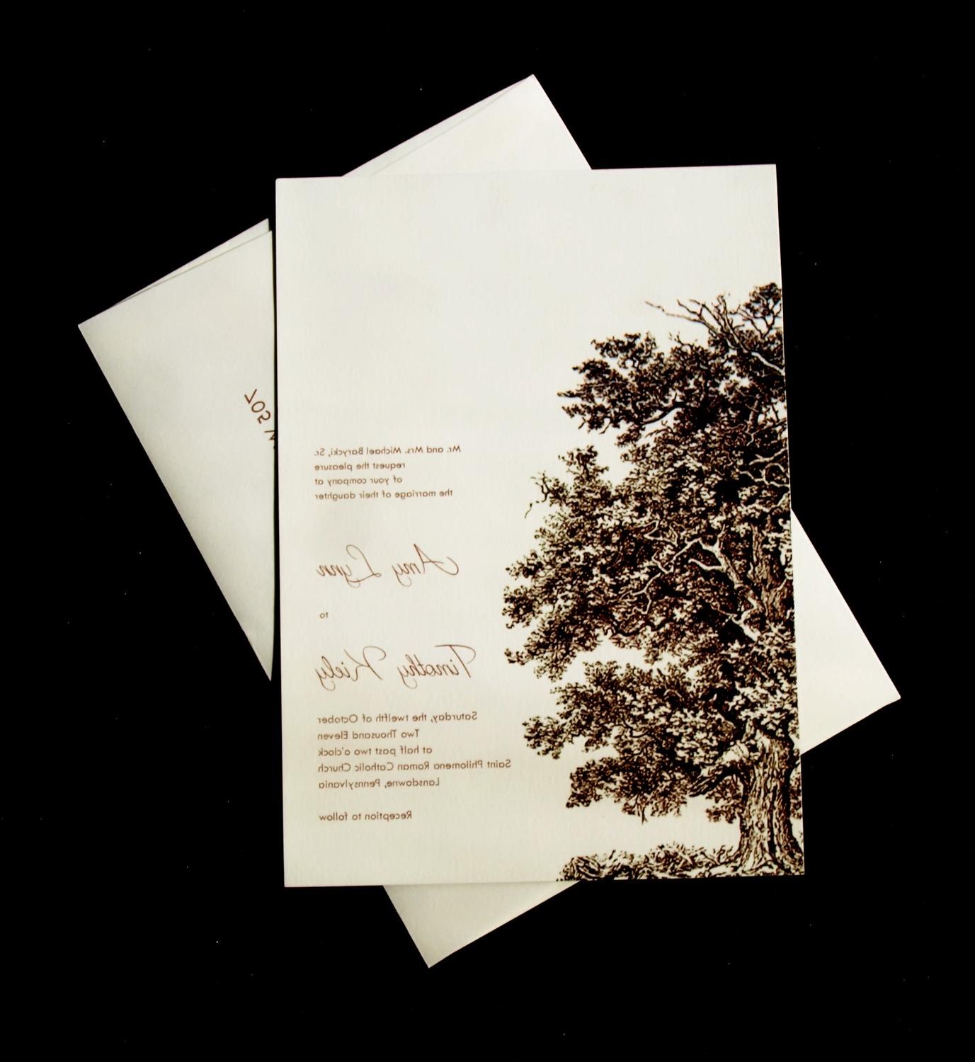 Oak Tree Wedding Invitation