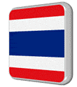 Square flag of Thailand icon gif animation