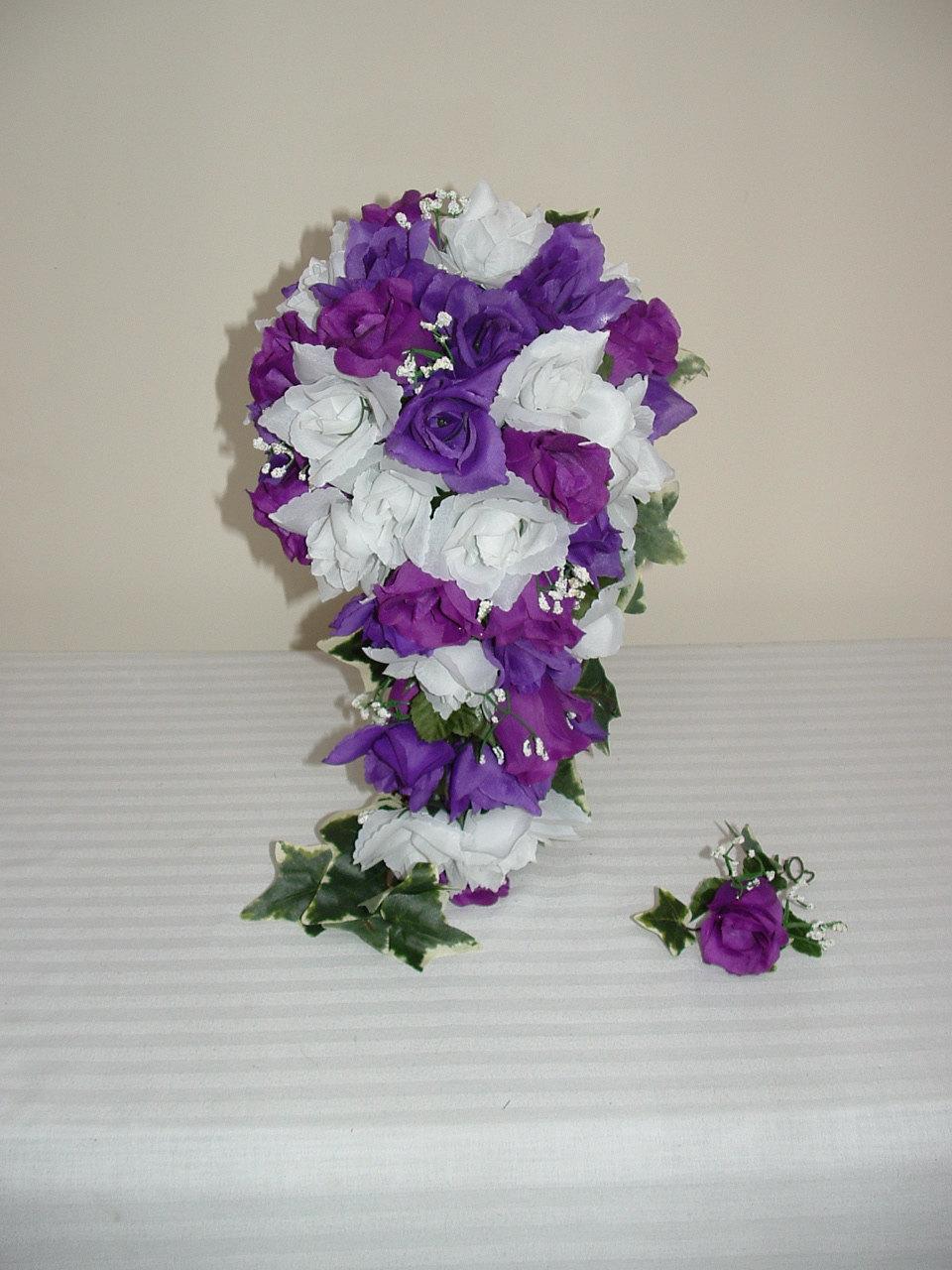 Cascading Purple and White