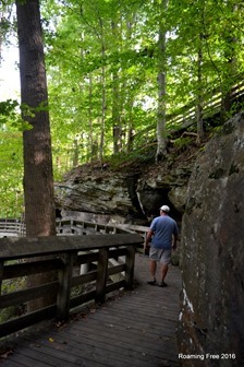 Walking to the lower overlook