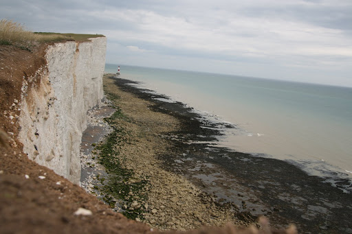 0906 024 Seaford to Eastbourne, England Looking down onto the beach