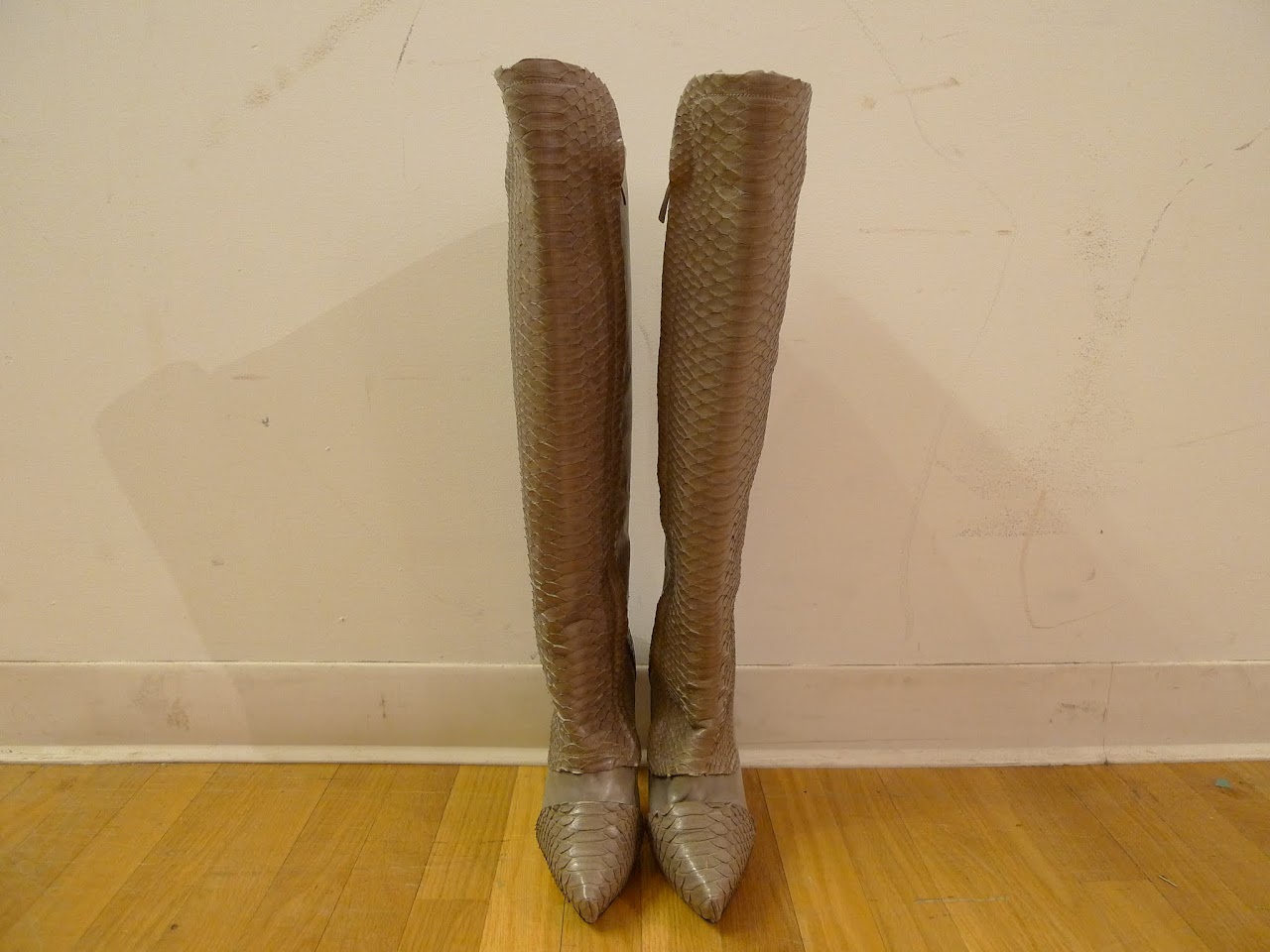 Maiyet Snakeskin Knee High Boots