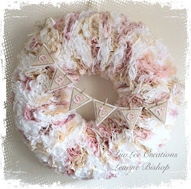 LuvLee Creations Coffee Filter Wreath