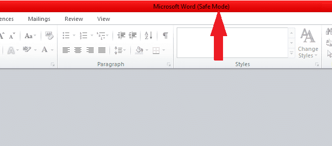 Controleer dit door de Veilige modus aan de bovenkant van het venster aan te vinken
