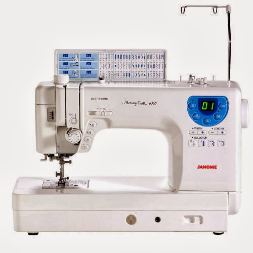 Janome MC-6300P Professional Heavy-Duty Computerized Quilting Sewing Machine w/ Extension Table, Walking Foot, Darning Foot and More!