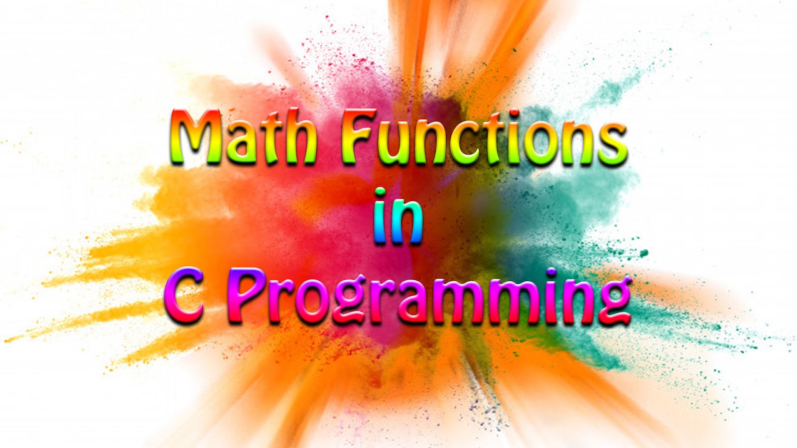 Math Functions Math Functions