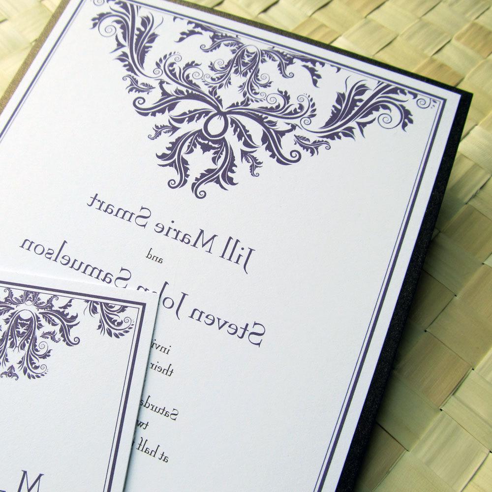 Custom Listing for Jenny --- 72 Damask Wedding Invitation Sets