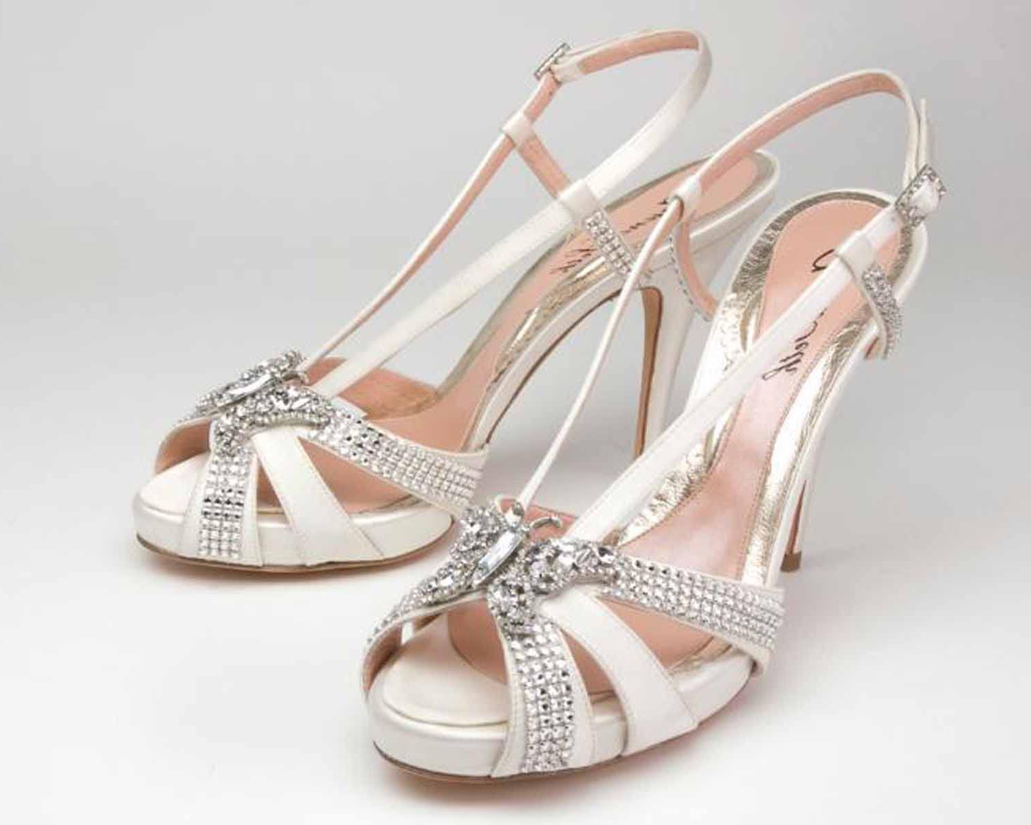 diamante vintage wedding shoes