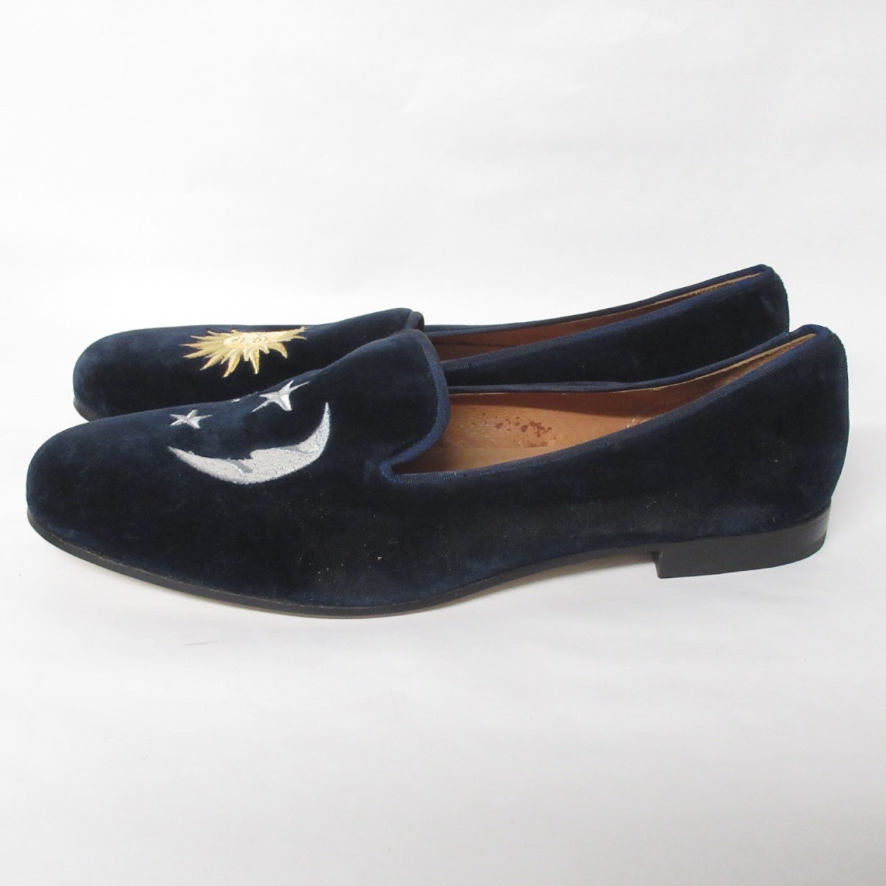 Stubbs & Wootton Sun & Moon Velvet Slippers