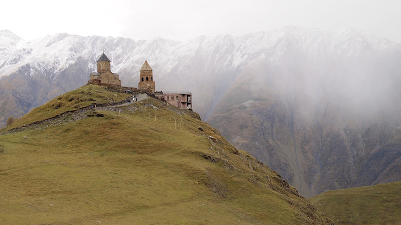 Tsminda Sameba church in Kazbegi