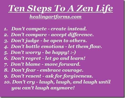 10 steps to a zen life