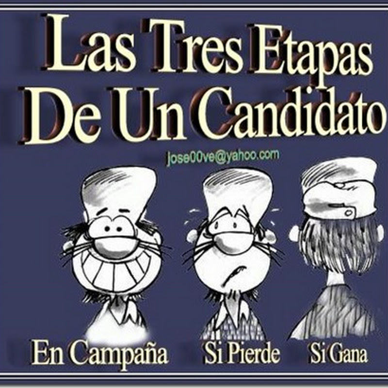 humor, las etapas de un candidato