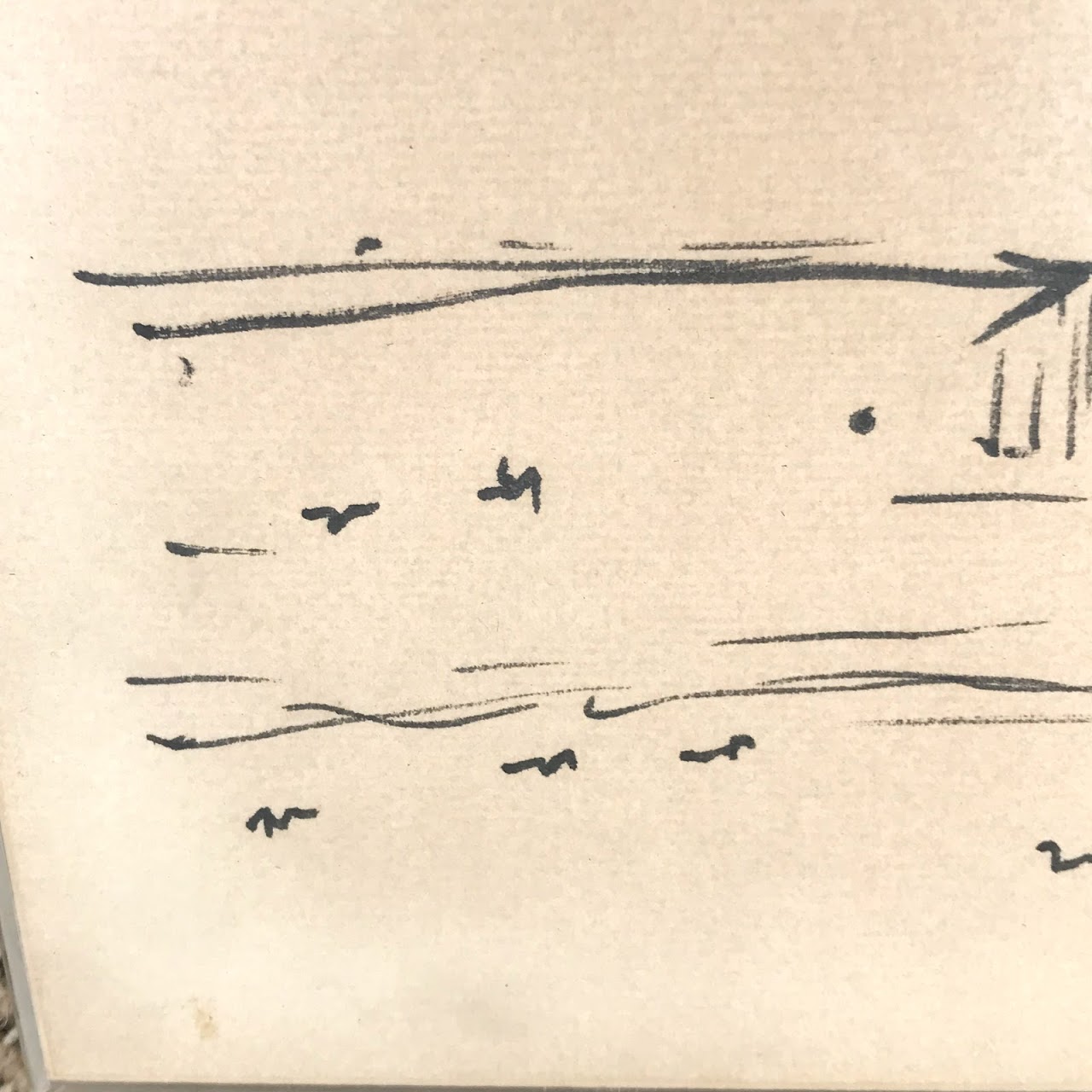 S. Altman Signed Ink Drawing