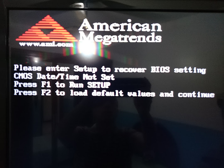 Mensagem Please enter setup to recover BIOS setting ao ligar o