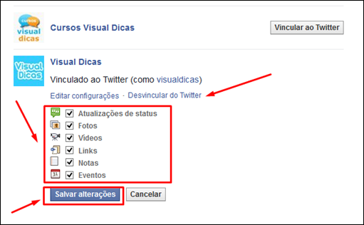 Como publicar posts do Facebook no Twitter - Visual Dicas