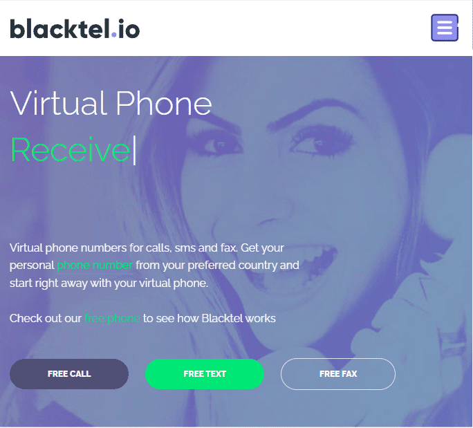 Официальный сайт blacktel.io.  Лучший провайдер бесплатных виртуальных телефонных номеров